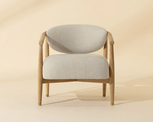 Sigrid Lounge Chair, Light Oak/Monument Oatmeal
