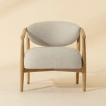 Sigrid Lounge Chair, Light Oak/Monument Oatmeal