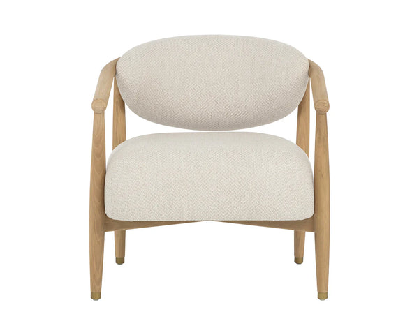 Sigrid Lounge Chair, Light Oak/Monument Oatmeal