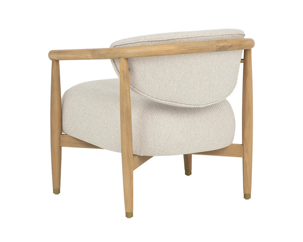 Sigrid Lounge Chair, Light Oak/Monument Oatmeal