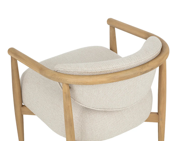 Sigrid Lounge Chair, Light Oak/Monument Oatmeal