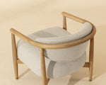 Sigrid Lounge Chair, Light Oak/Monument Oatmeal