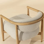 Sigrid Lounge Chair, Light Oak/Monument Oatmeal