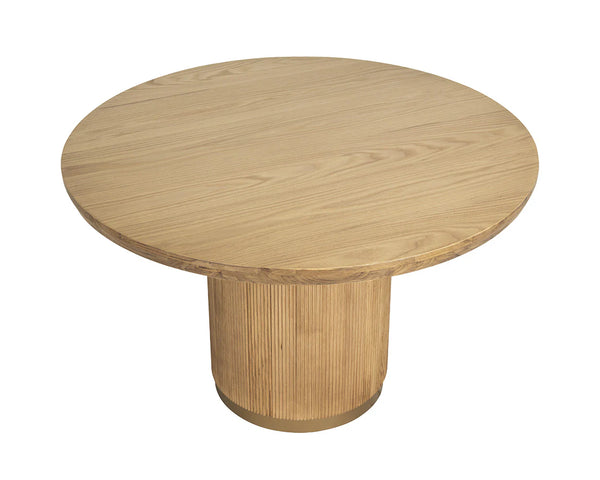 Kalla Dining Table, Rustic Oak, 48" Round