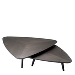 Lauren Coffee Table Set of 2, Mocha Oak Veneer