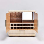 Montaigne Bar Cabinet - Natural, 38.5"W x 20.5"D
