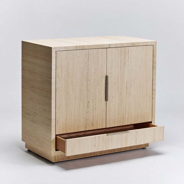 Montaigne Bar Cabinet - Natural, 38.5"W x 20.5"D