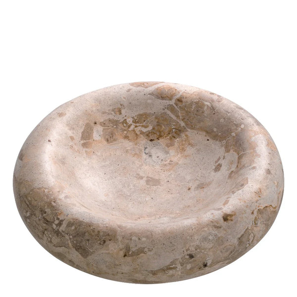 Lizz Bowl - Brown Marble, 9.65" Dia