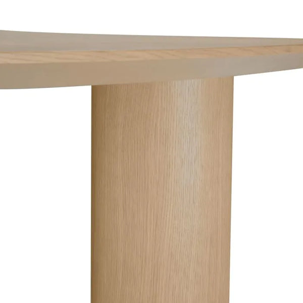 Bergman L Dining Table, Natural Oak Veneer, 118″W x 47″D