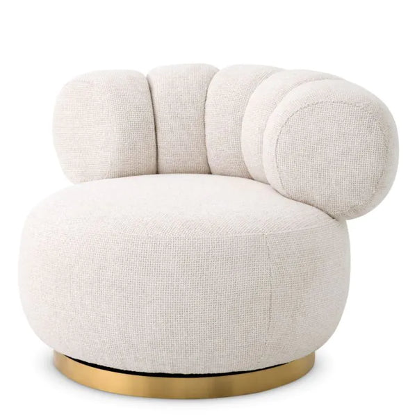 Phedra Swivel Chair, Lyssa off-white