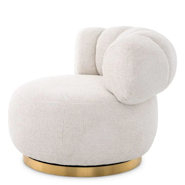 Phedra Swivel Chair, Lyssa off-white