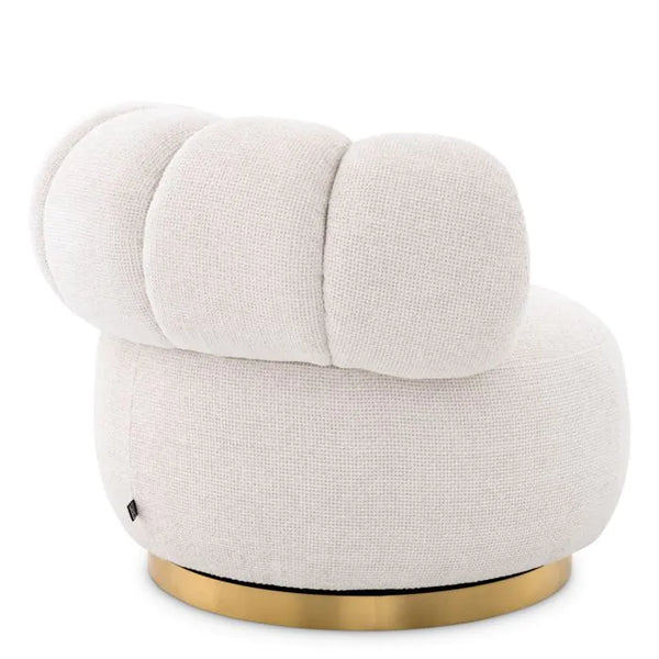Phedra Swivel Chair, Lyssa off-white