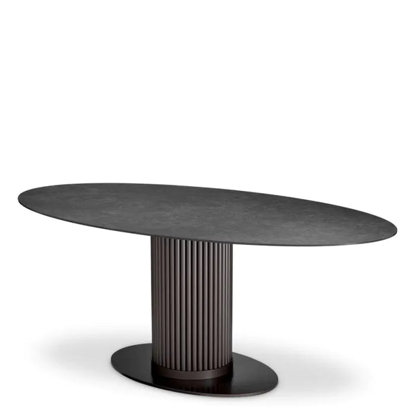 Volterra Oval Dining Table, Indoor/Outdoor, 78.7″W x 46.9″D