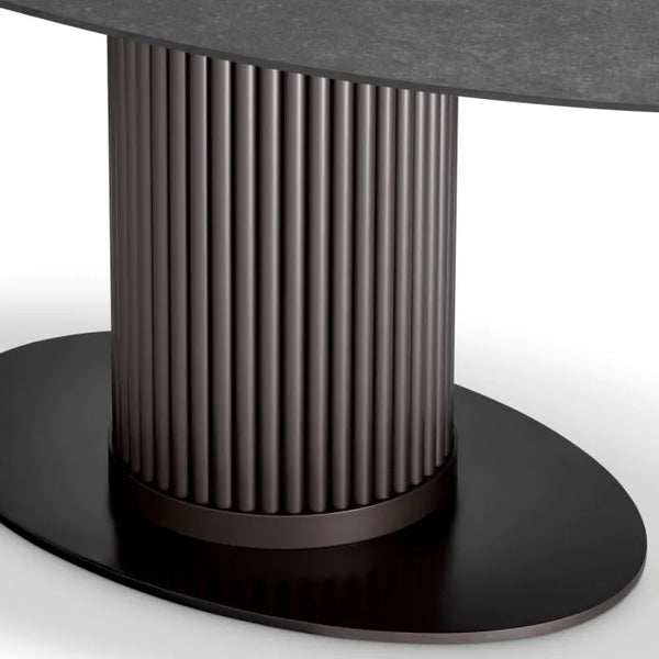 Volterra Oval Dining Table, Indoor/Outdoor, 78.7″W x 46.9″D