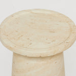 Malone Drink Table, Cavern Marble, 20"H x 10"Dia