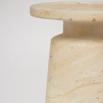 Malone Drink Table, Cavern Marble, 20"H x 10"Dia