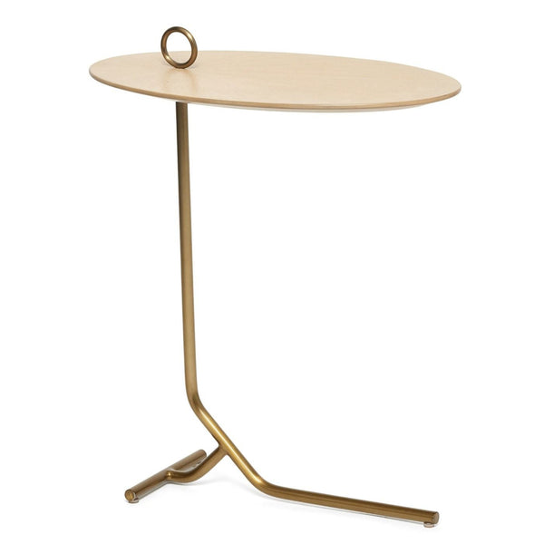 Owen Drink Table, Saddle, 20"W x 12"D x 24.5"H