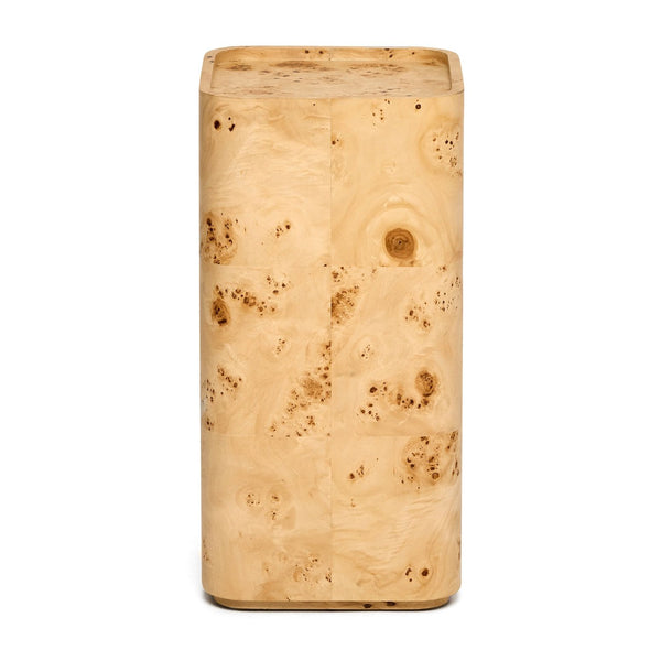 Rayne Drink Table, Burl Canyon, 11"W x 11"D x 22"H