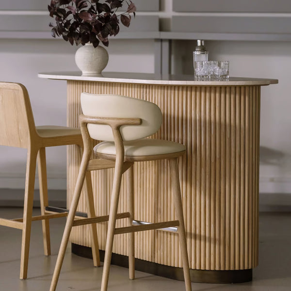 Soren Bar Stool - Saddle