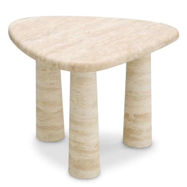 Larino Travertine Side Tables, 2 Sizes