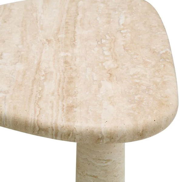 Larino Travertine Side Tables, 2 Sizes