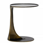 Duval Grand Hugging Table - Deep Bronze, 16"W x 10"D