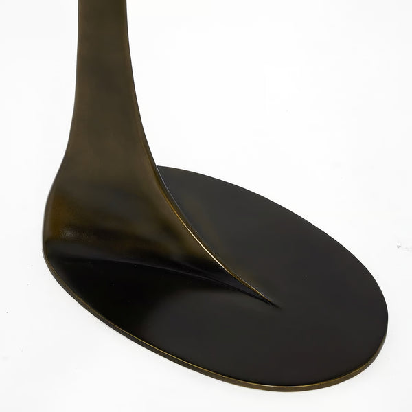 Duval Grand Hugging Table - Deep Bronze, 16"W x 10"D