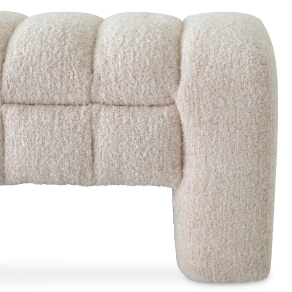 Taranto Bench, Cascade Off White, 58"