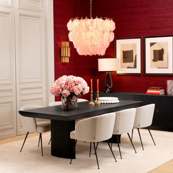 Winston Dining Table, Charcoal Oak Veneer, 91″W x 39.4″D