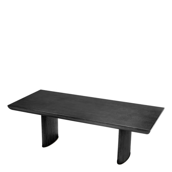 Winston Dining Table, Charcoal Oak Veneer, 91″W x 39.4″D