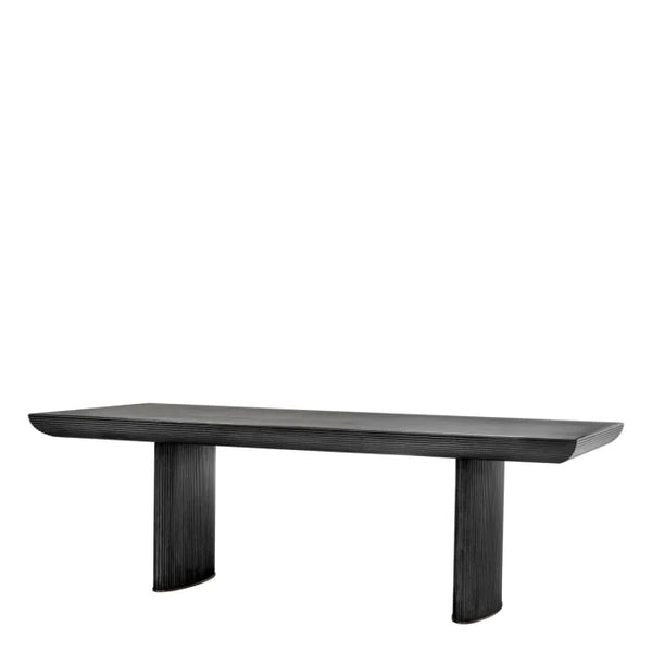 Winston Dining Table, Charcoal Oak Veneer, 91″W x 39.4″D