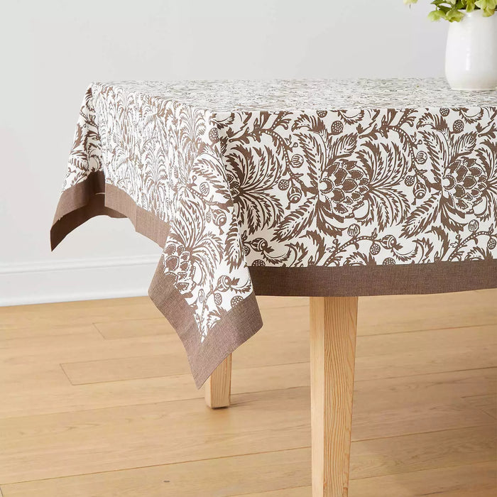 Sicily Tablecloth - Pinecone, 60" x 108"