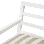 Antibes Delta Outdoor Dining Chair, Matte White/Florent Beige