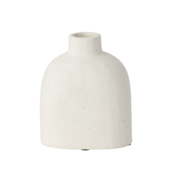 Karis White Bud Vase, 4.25"