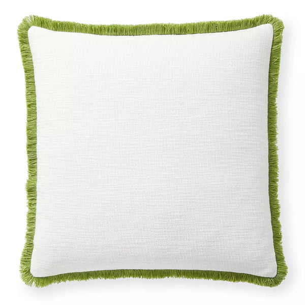 Ellis Indoor/Outdoor Pillow - White/Grass, 24" x 24"