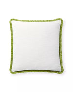 Ellis Indoor/Outdoor Pillow - White/Grass, 24" x 24"