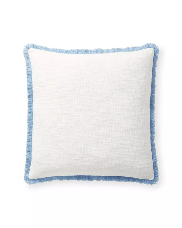 Ellis Indoor/Outdoor Pillow - White/Hydrangea, 24" x 24"