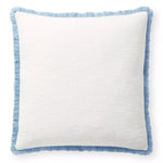Ellis Indoor/Outdoor Pillow - White/Hydrangea, 24" x 24"