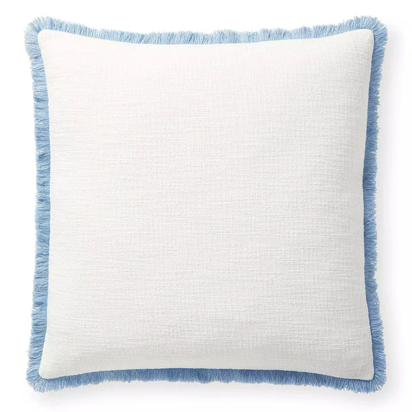 Ellis Indoor/Outdoor Pillow - White/Hydrangea, 24" x 24"