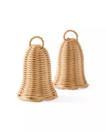 Decorative Wicker Bell - S/2