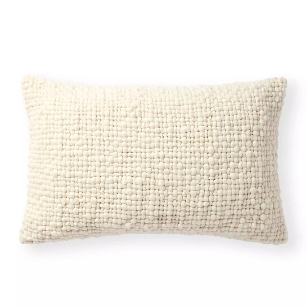 Breckenridge Pillow - Ivory, 14" x 22"