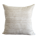 Waves Pillow, Bleached Oak, 22" x 22"