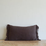 Cocoa Belgian Fringe Lumbar, 12" x 20"