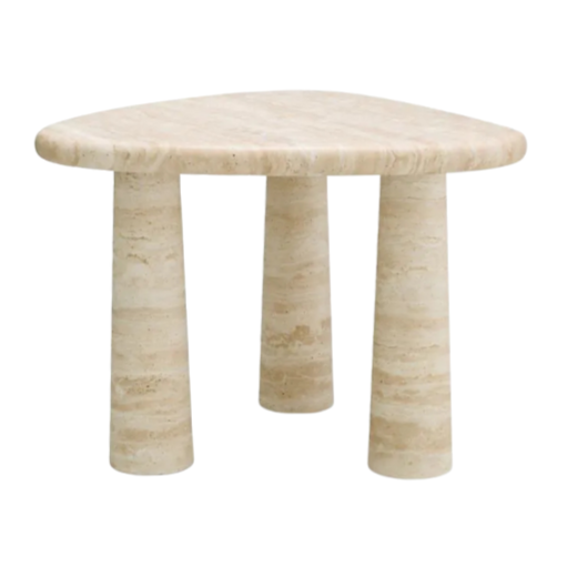 Larino Travertine Side Tables, 2 Sizes