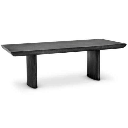 Winston Dining Table, Charcoal Oak Veneer, 91″W x 39.4″D