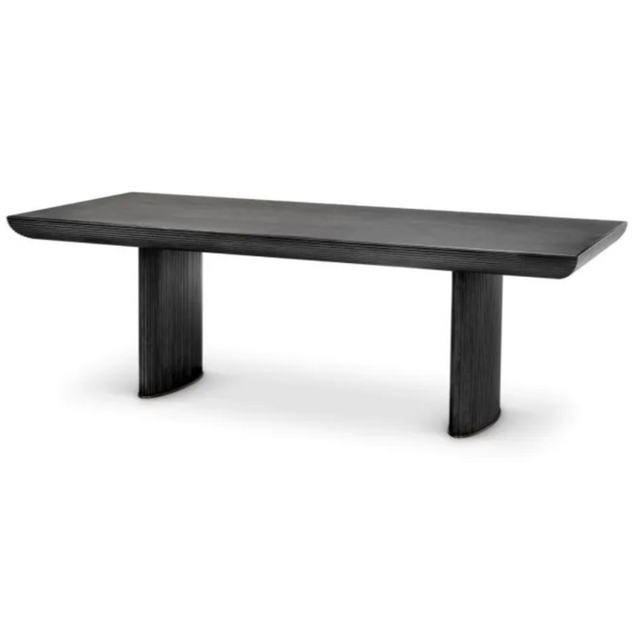 Winston Dining Table, Charcoal Oak Veneer, 91″W x 39.4″D