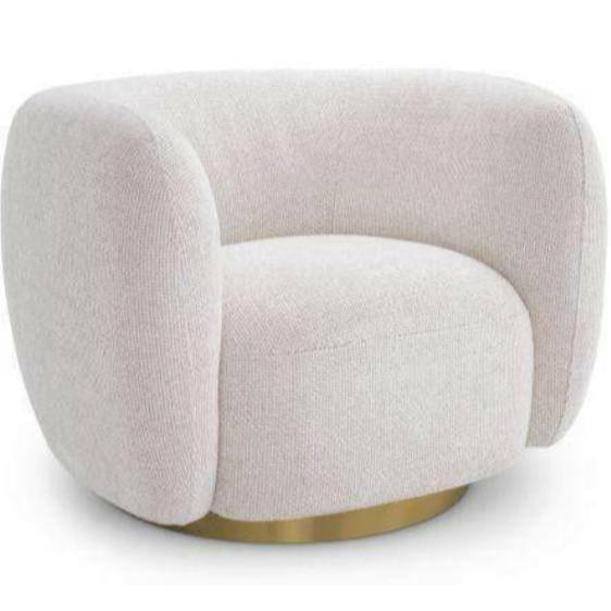 Roxy Swivel Chair, Lyssa Off-White