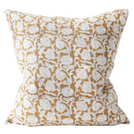 Marbella Saffron Linen Cushion 22"x 22"