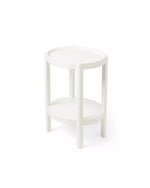 Deen Side Table - White, 16.4"W x 13.4" D