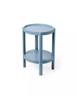Deen Side Table - Captain’s Blue, 16.4"W x 13.4" D